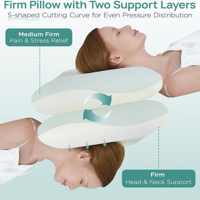 CoolRest™ Adjustable Cooling Memory Foam Pillow
