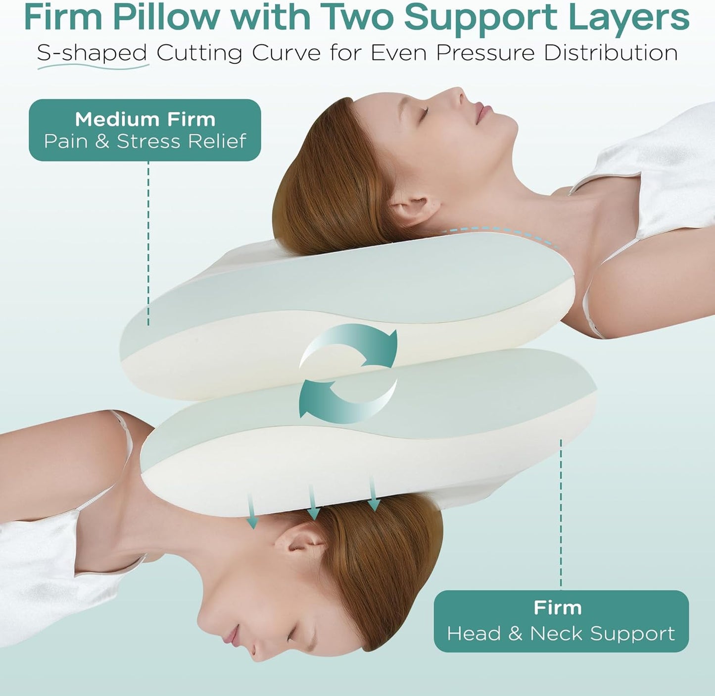 CoolRest™ Adjustable Cooling Memory Foam Pillow